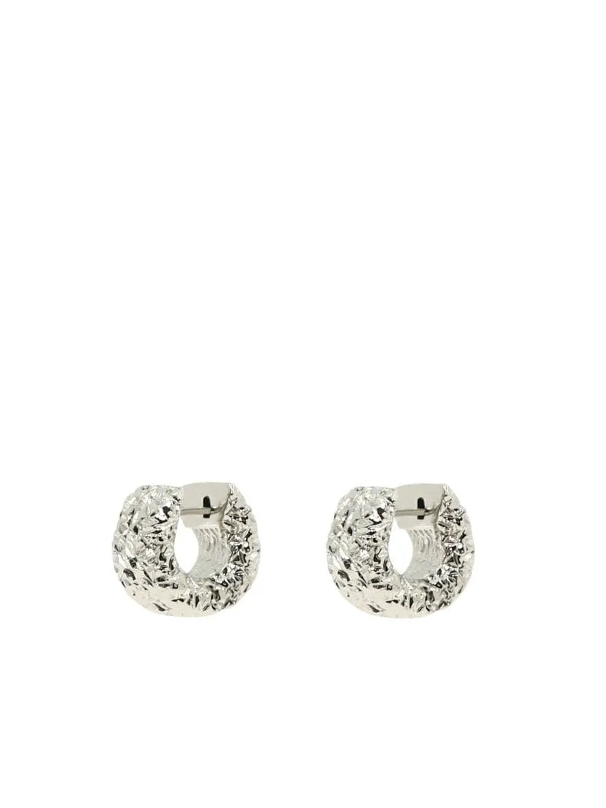 Balenciaga Alu Hoop Earrings