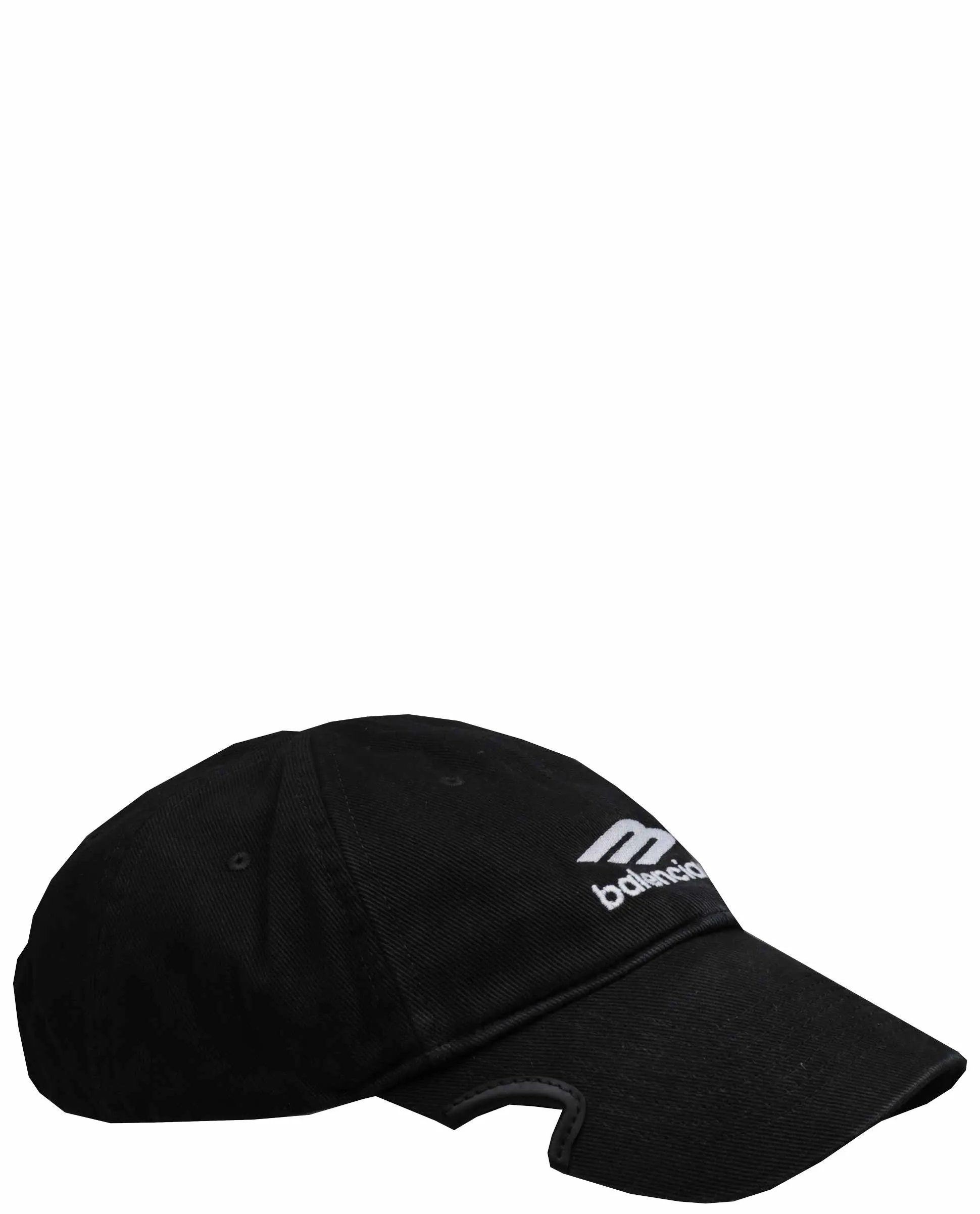 Balenciaga Logo Embroidered Cut-Out Baseball Cap