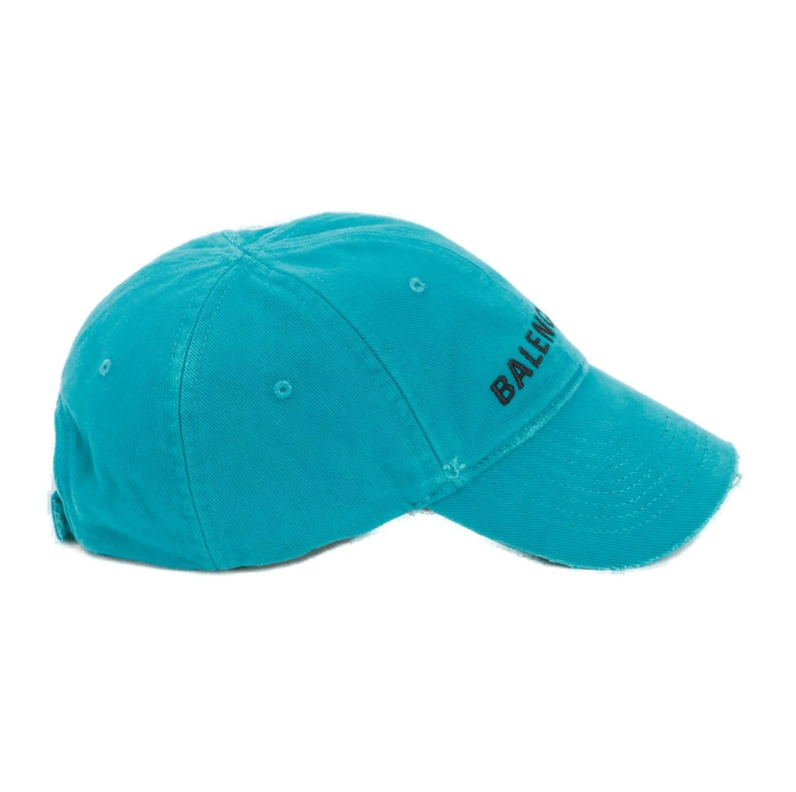 Balenciaga Logo Embroidered Distressed Cap