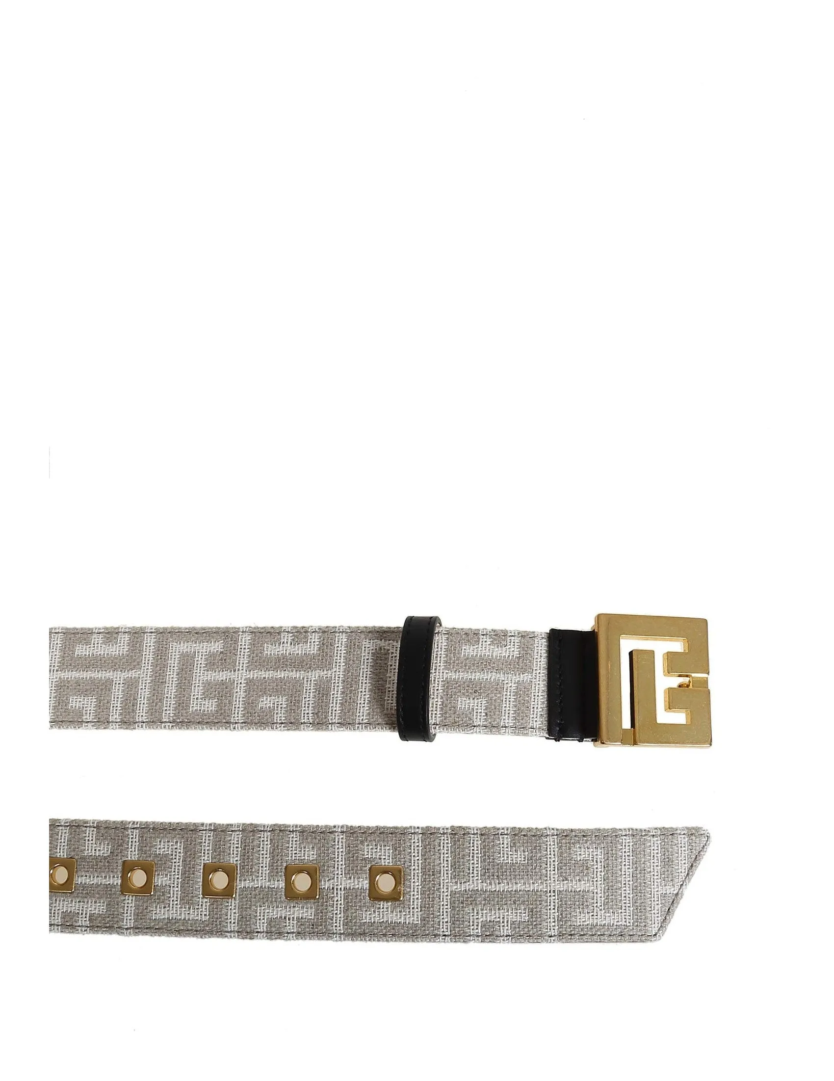 Balmain Logo Jacquard Buckle Belt