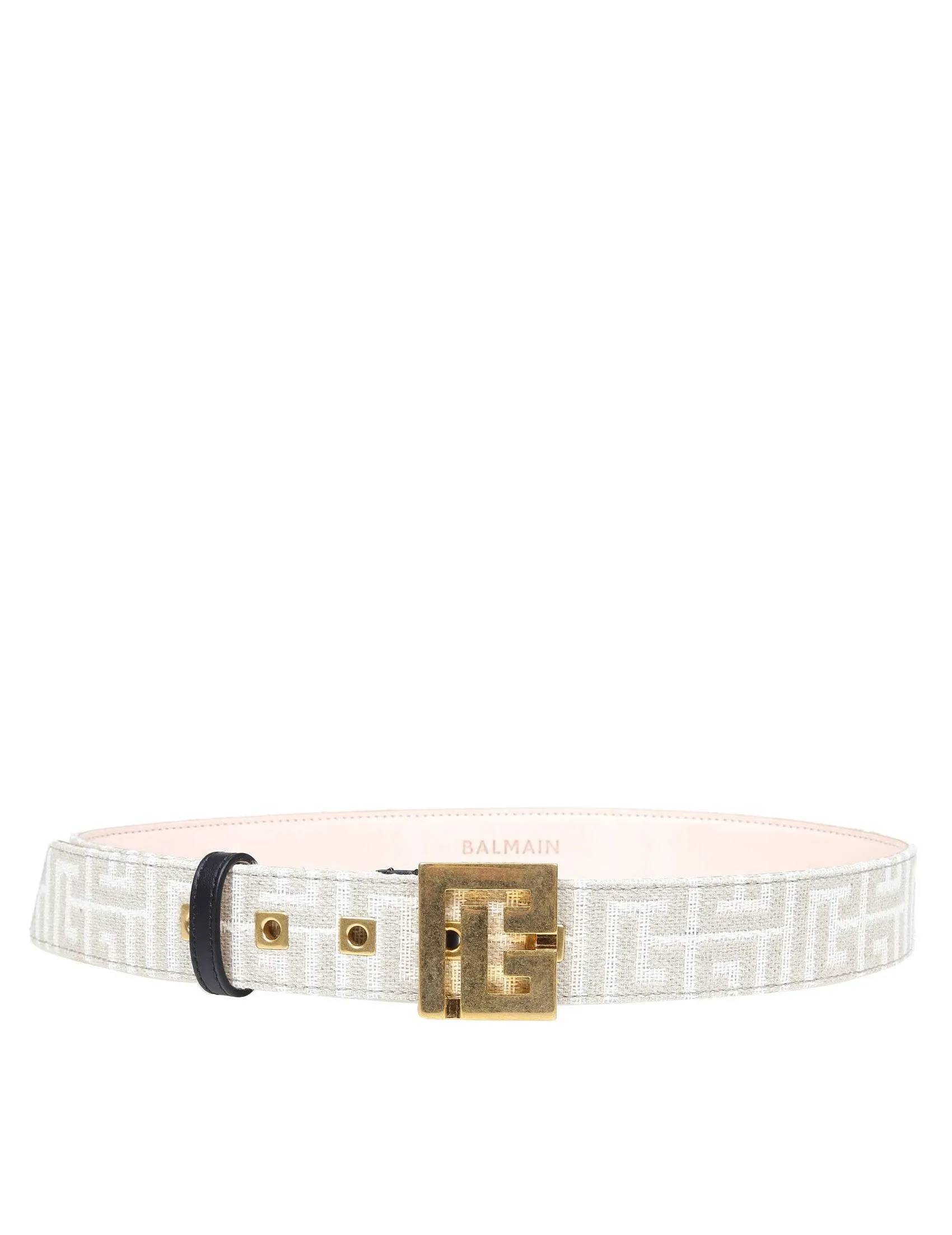 Balmain Logo Jacquard Buckle Belt