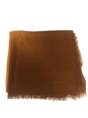 Bottega Veneta Logo Embroidered Fringed Scarf