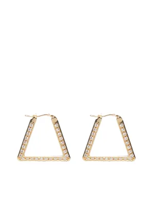 Bottega Veneta Triangle Embellished Earrings