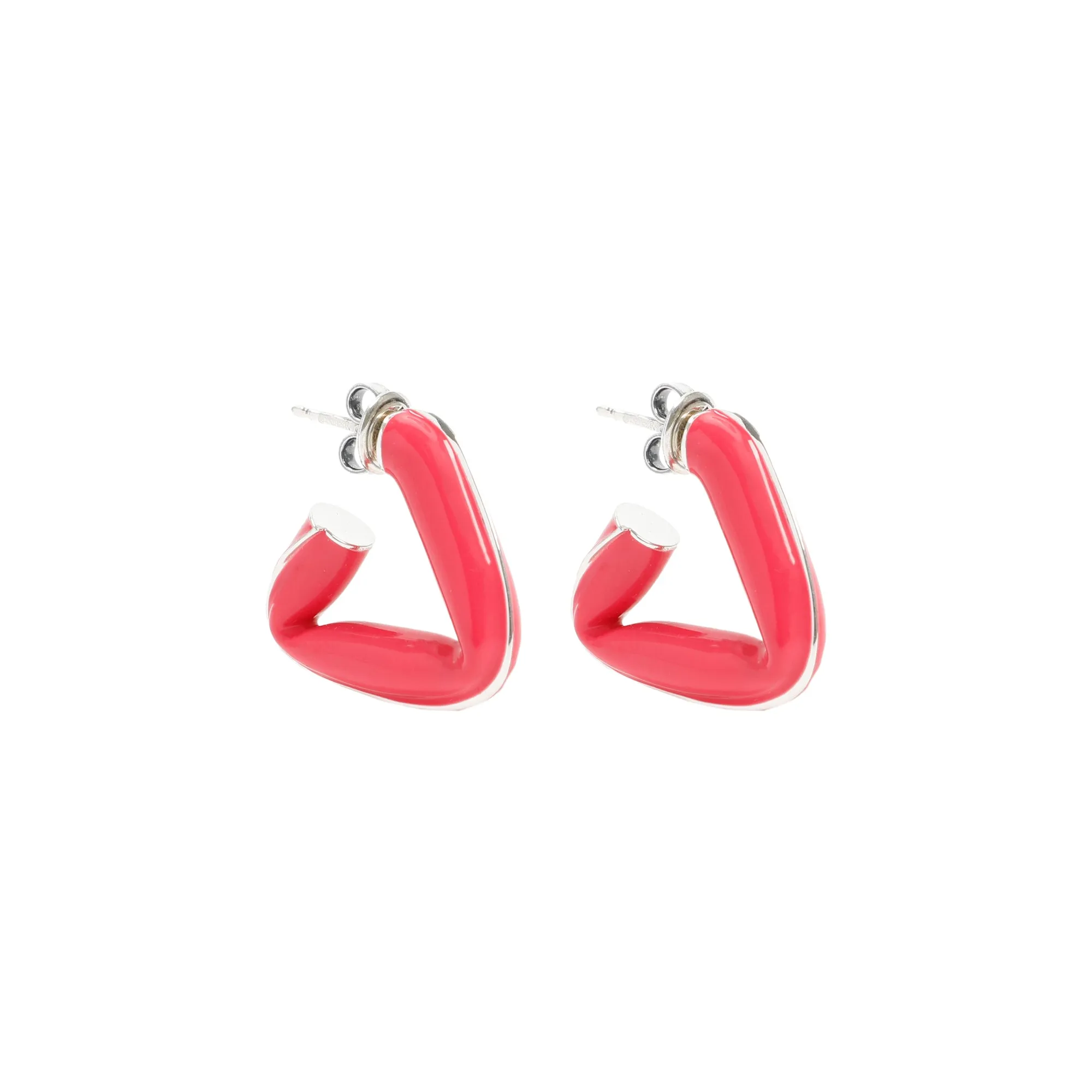 Bottega Veneta Triangle Hoop Earrings