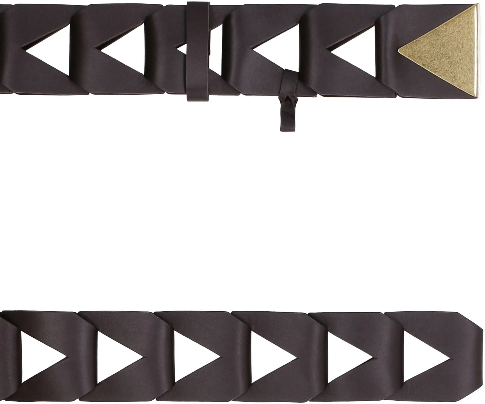 Bottega Veneta Triangular Cut-Out Detailed Belt