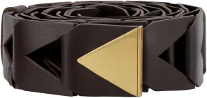 Bottega Veneta Triangular Cut-Out Detailed Belt