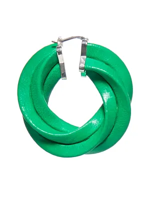 Bottega Veneta Twisted Hoop Earrings