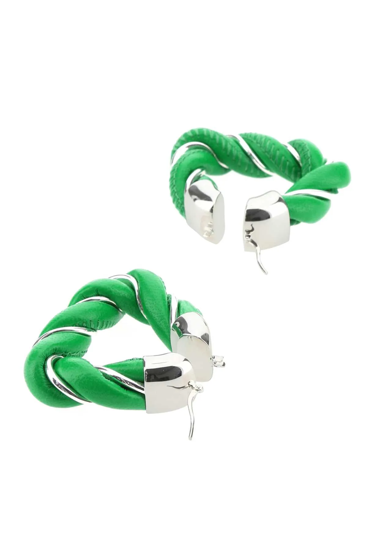 Bottega Veneta Woven Hoop Earrings