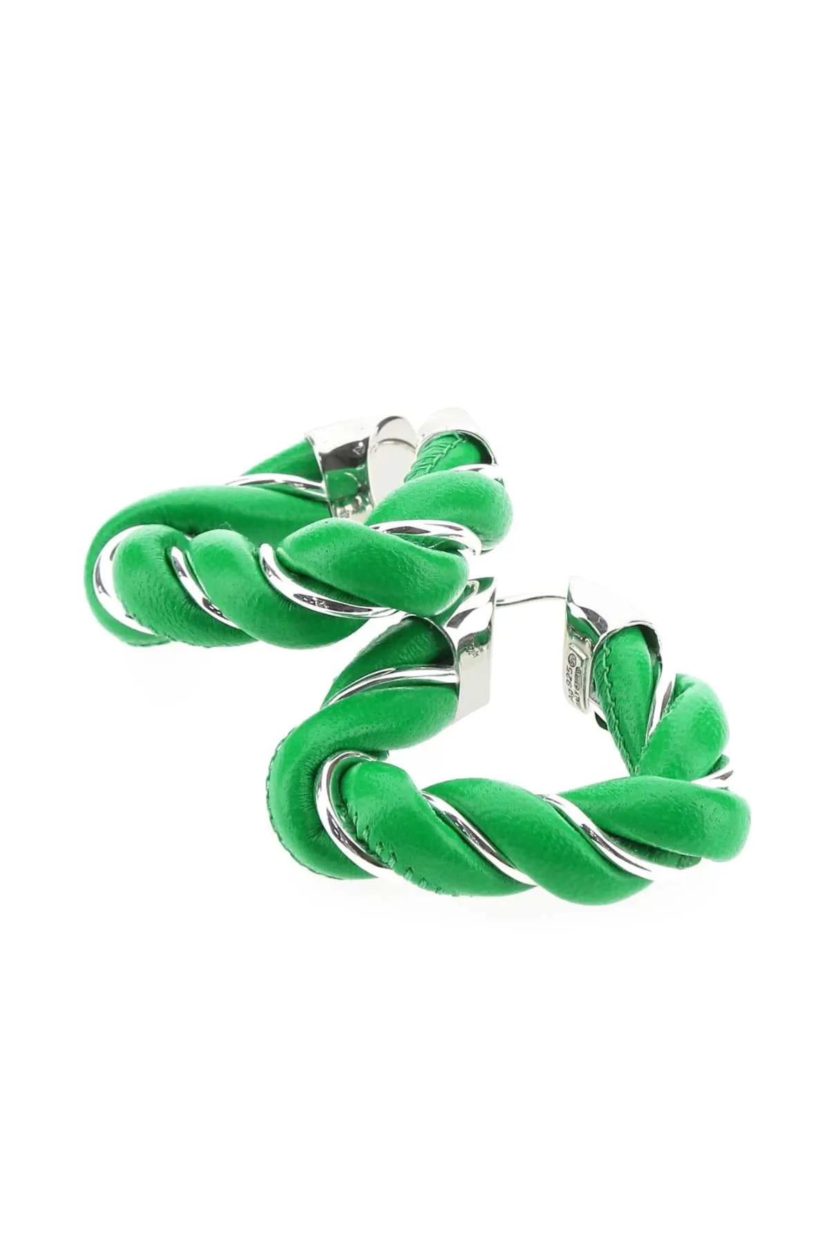 Bottega Veneta Woven Hoop Earrings