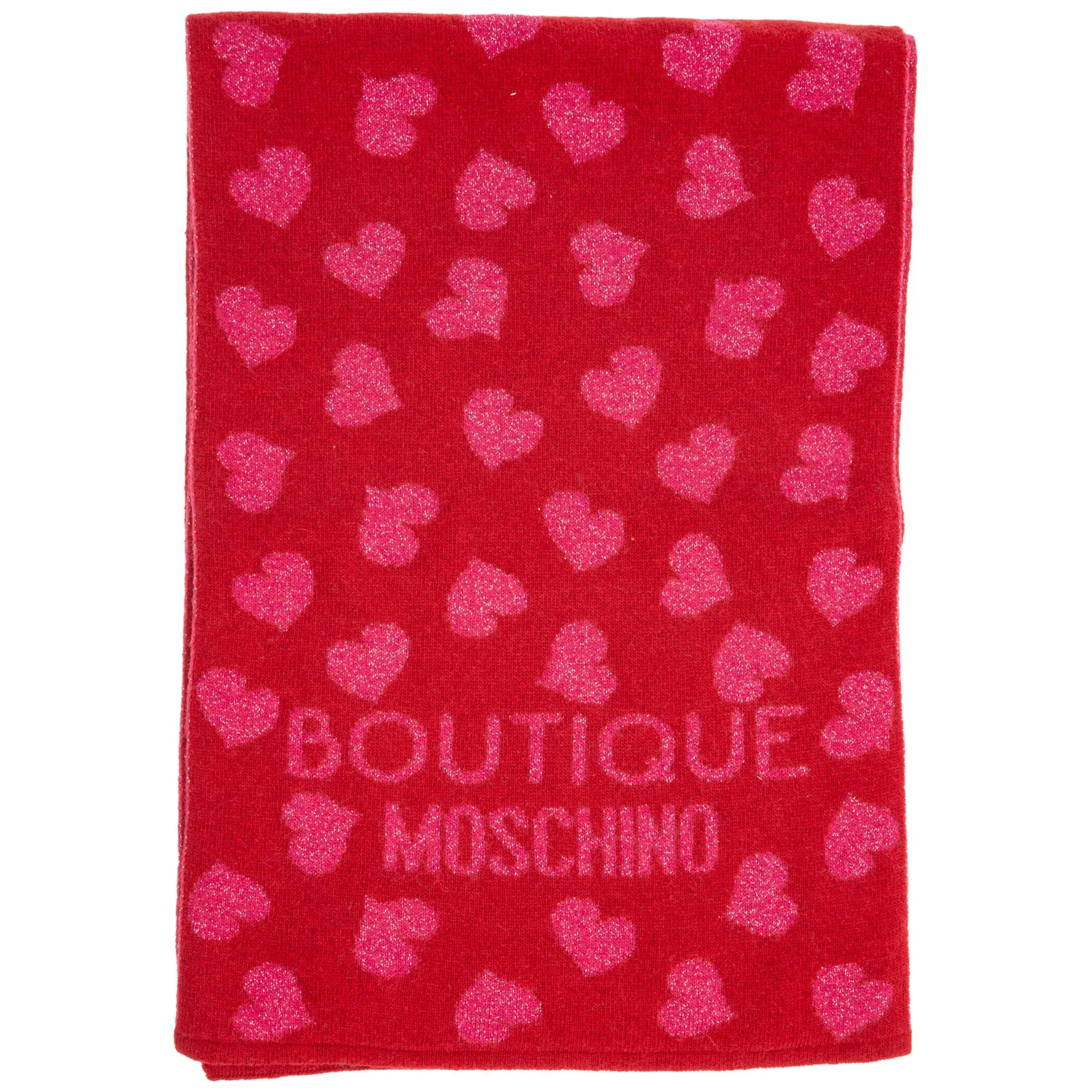Boutique Moschino Heart Intarsia Scarf