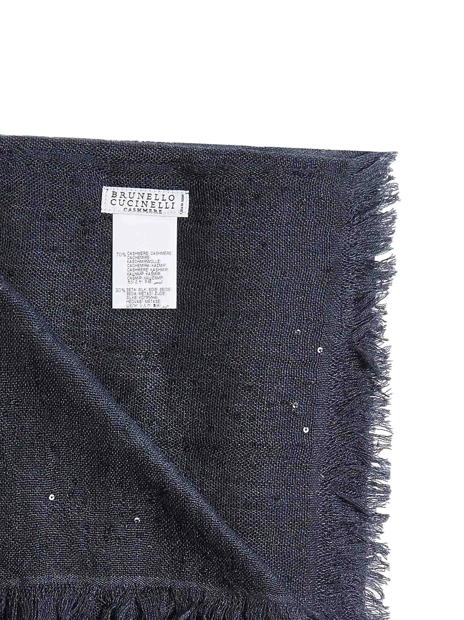 Brunello Cucinelli Frayed Hem Scarf