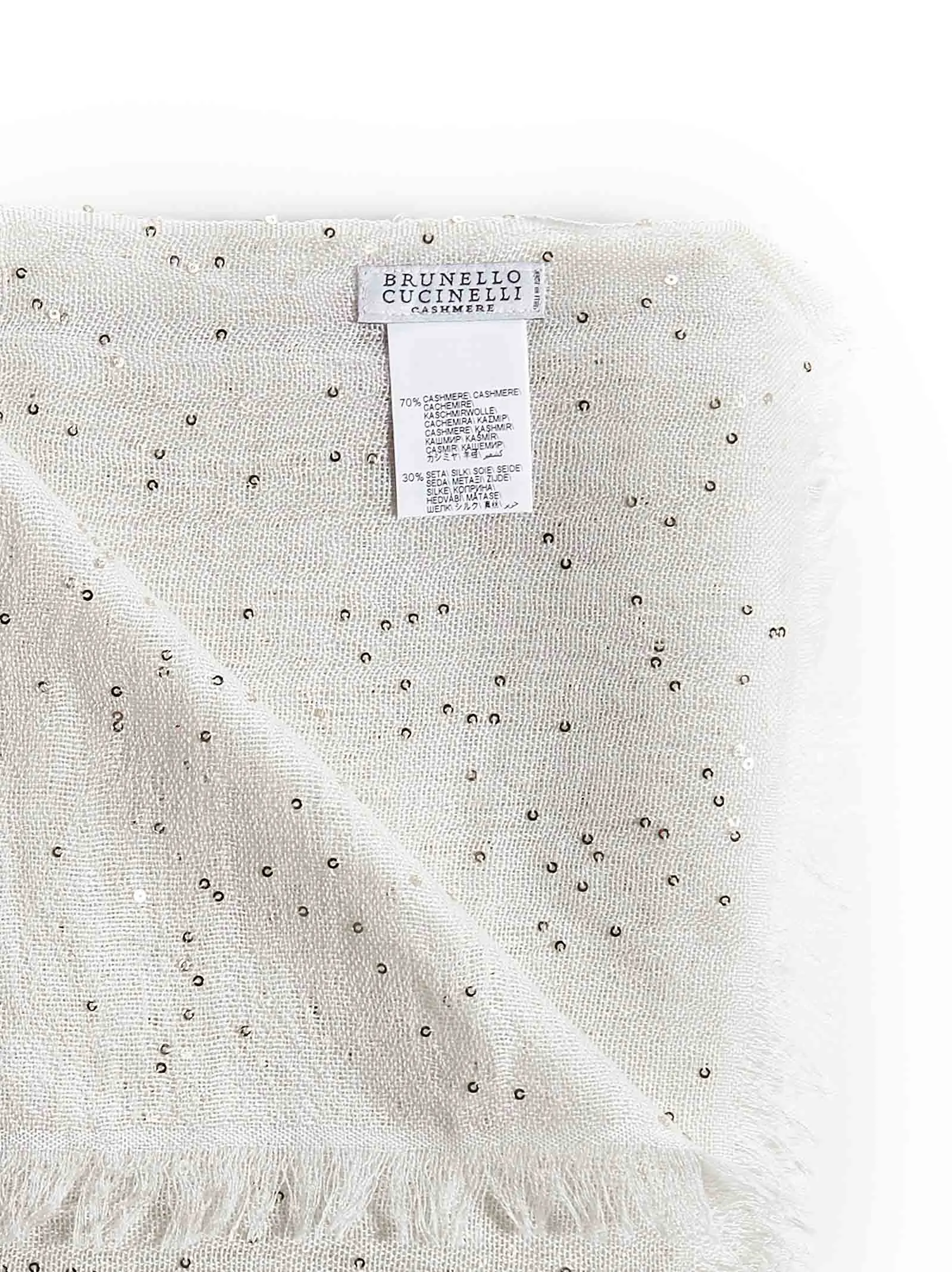 Brunello Cucinelli Frayed Hem Scarf