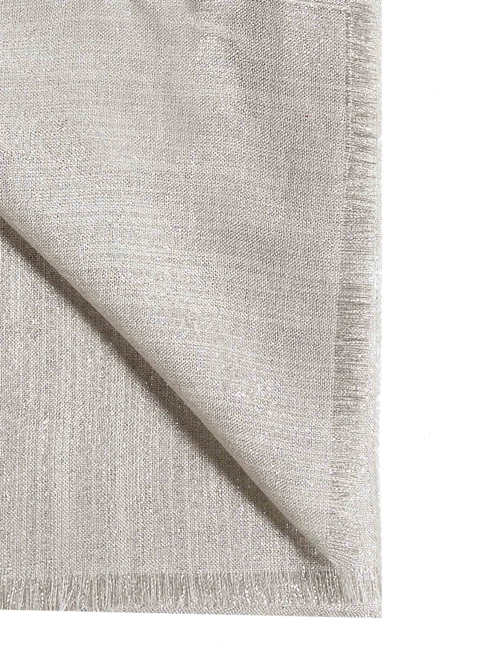 Brunello Cucinelli Lightweight Raw Hem Scarf