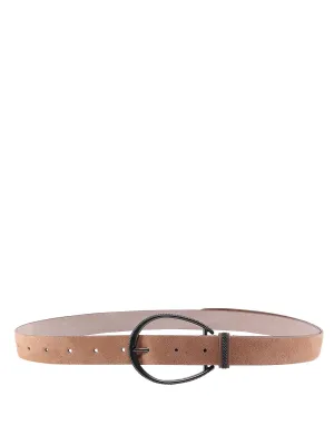 Brunello Cucinelli Pointed Tip Buckle Belt