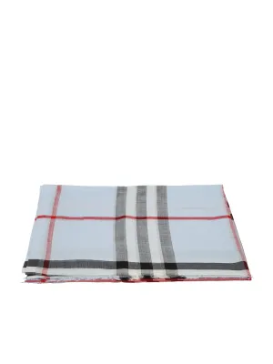 Burberry Checked Frayed Edge Scarf