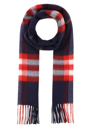 Burberry Classic Check Pattern Fringed Edge Scarf