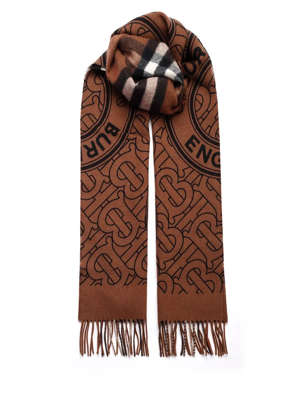 Burberry Reversible Check Monogram Scarf