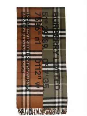 Burberry Tartan Fringed Scarf