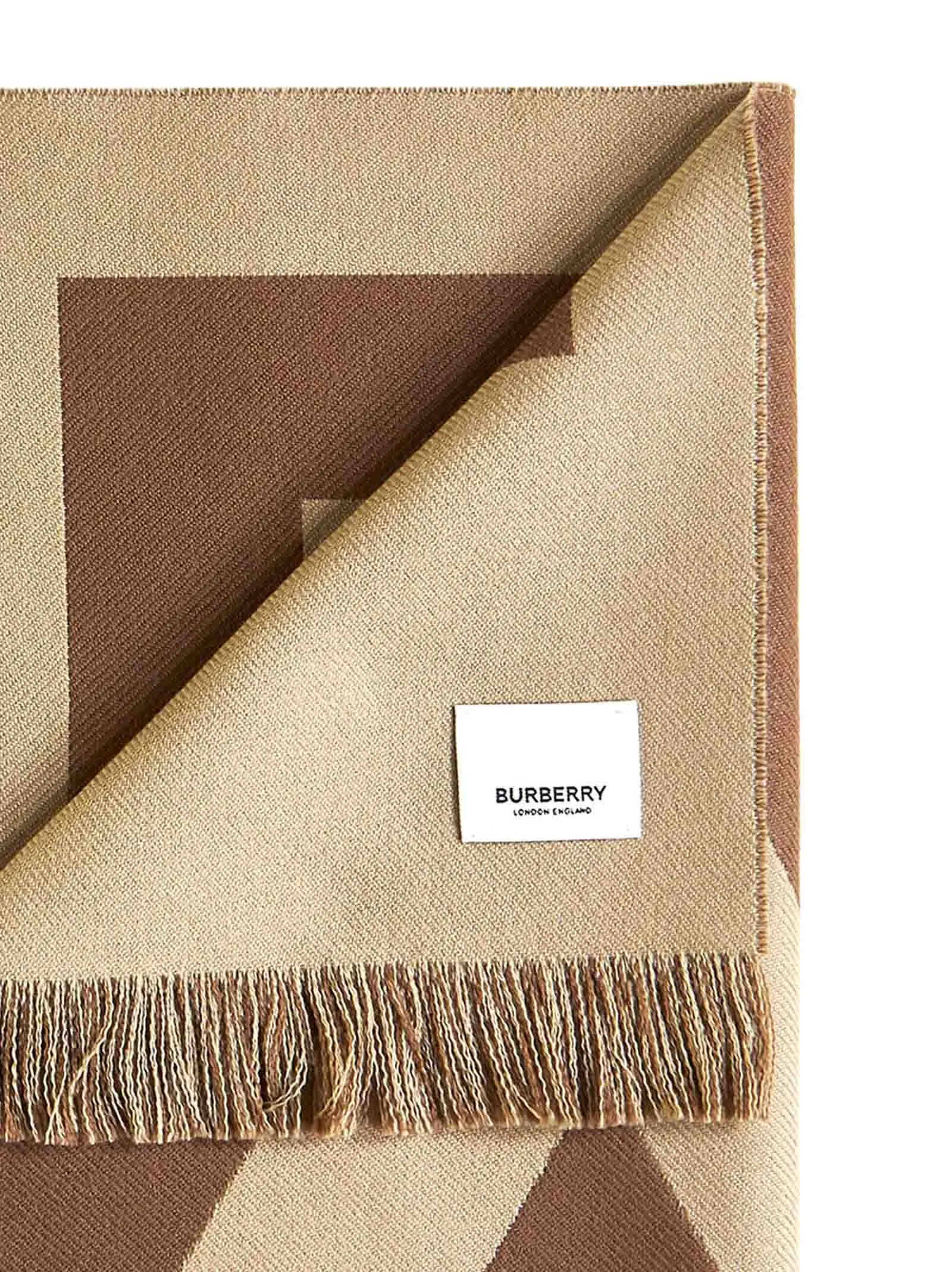 Burberry Two-Tone Logo Intarsia Scarf