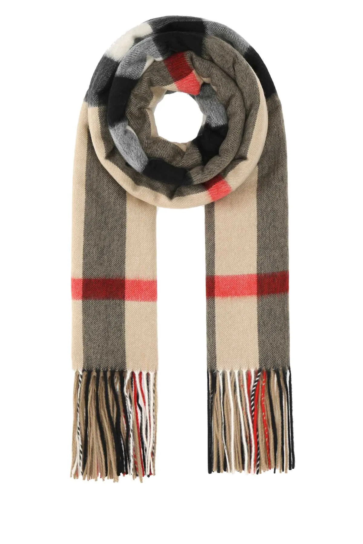 Burberry Vintage Check Fringed Scarf