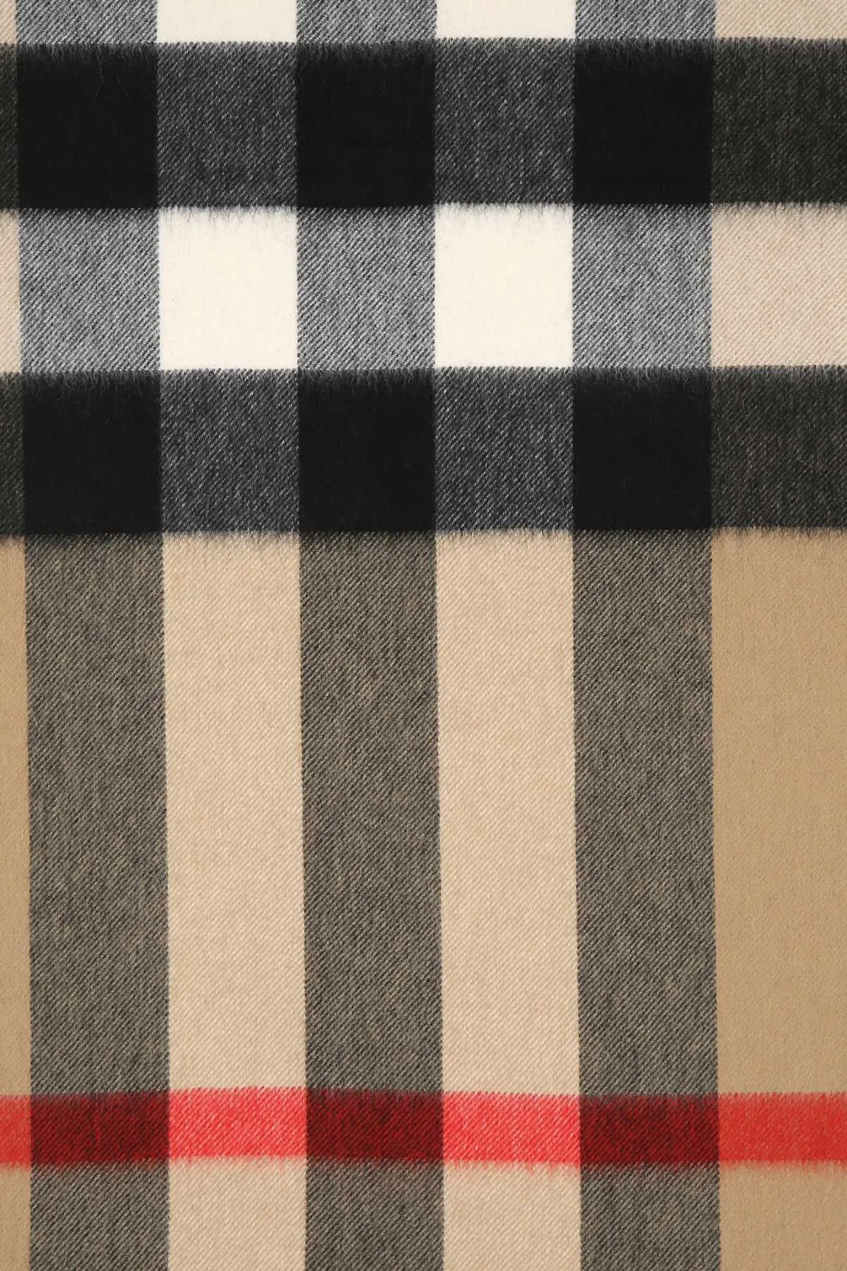 Burberry Vintage Check Fringed Scarf