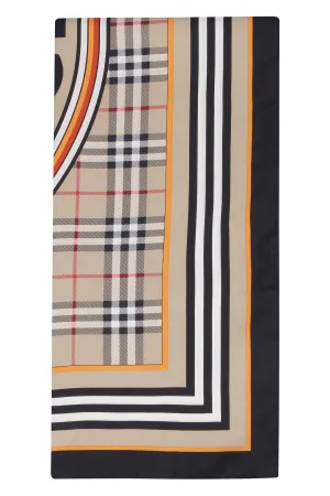 Burberry Vintage Check Pattern Square Scarf