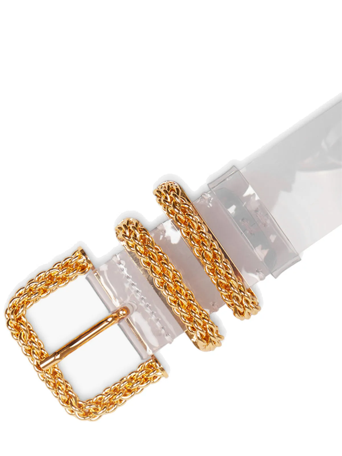 By Far Katina Embellished Buckle Belt