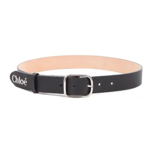 Chlo Logo Detailed Buckle Belt