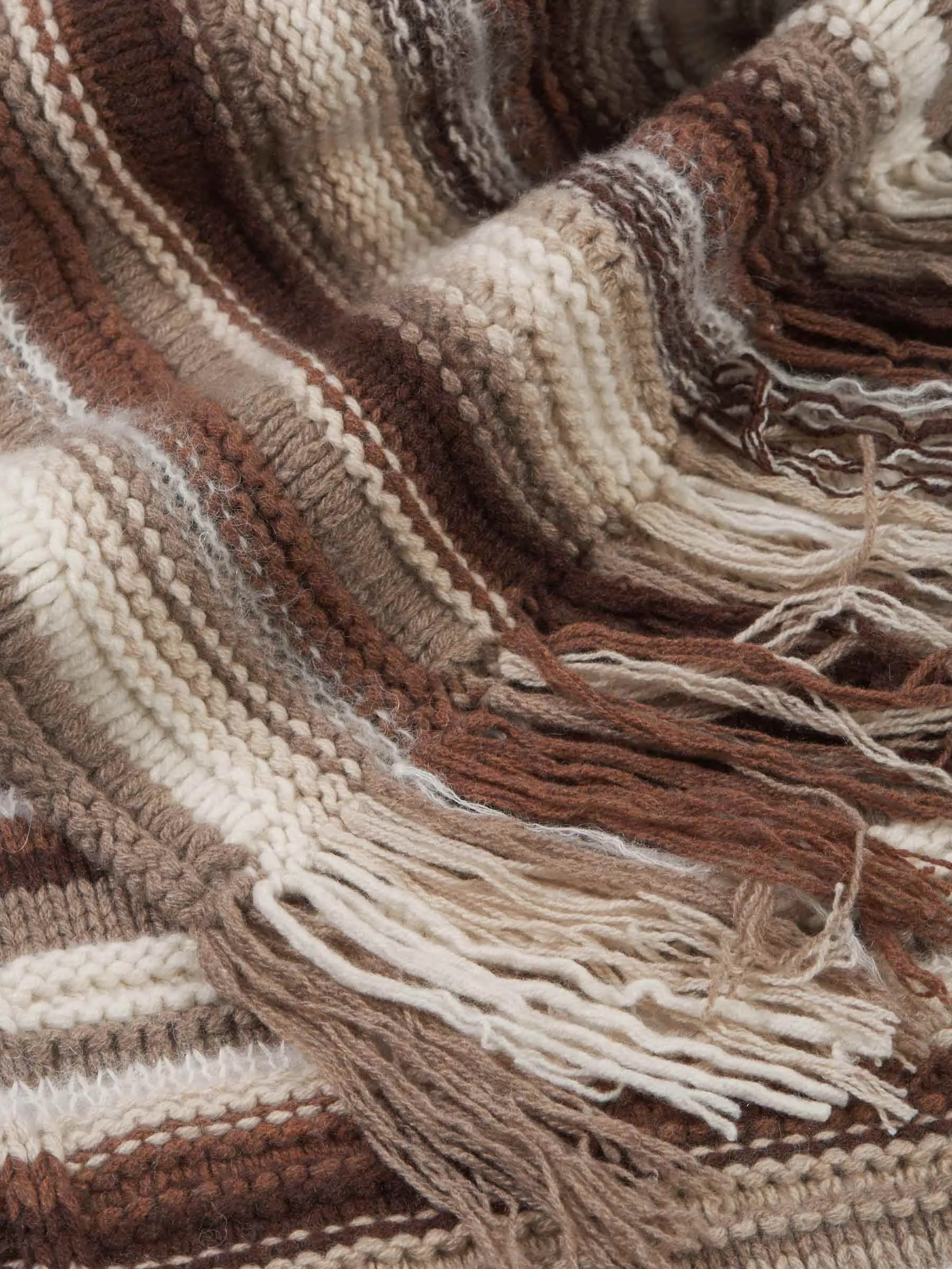 Chlo Striped Fringe-Detailed Scarf