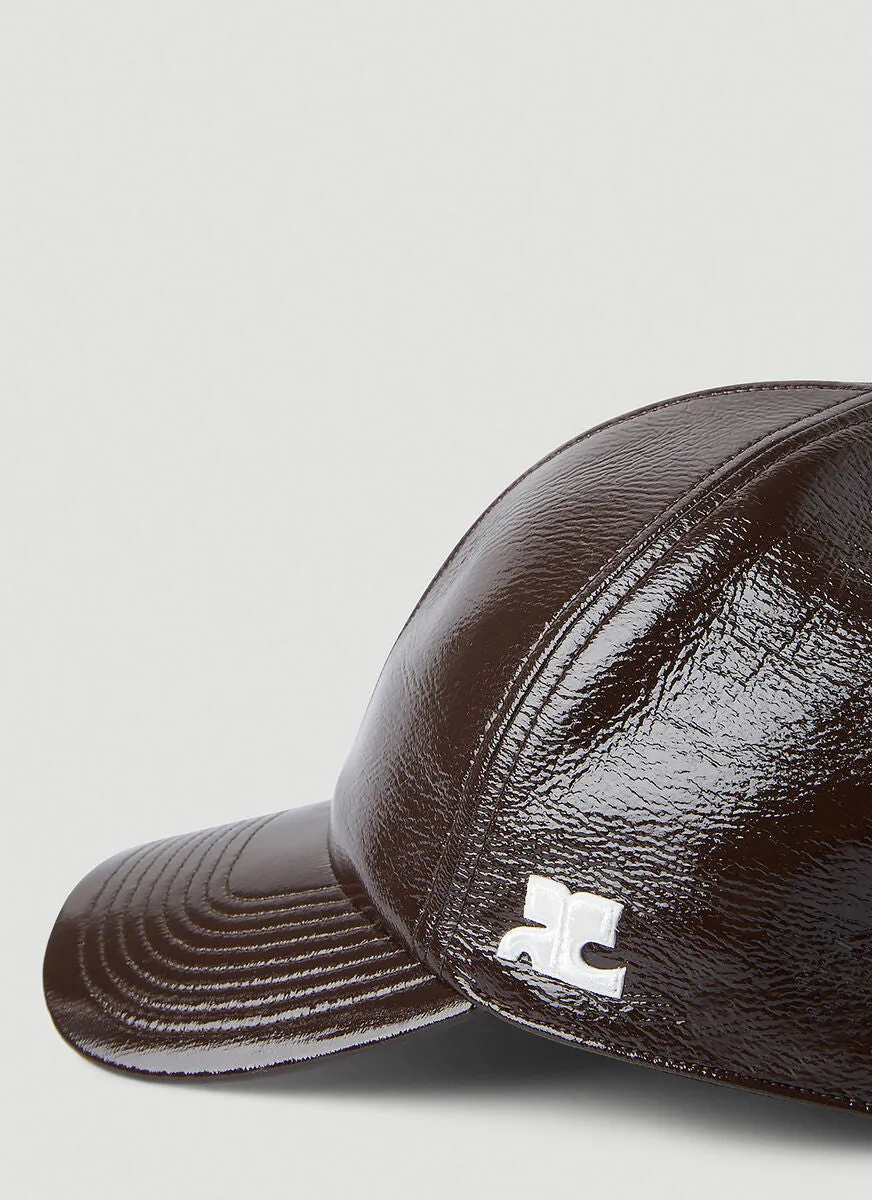 Courrges Logo Detailed Quilted Baseball Cap
