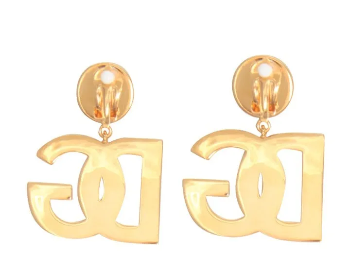 Dolce & Gabbana DG Logo Clip-On Earrings