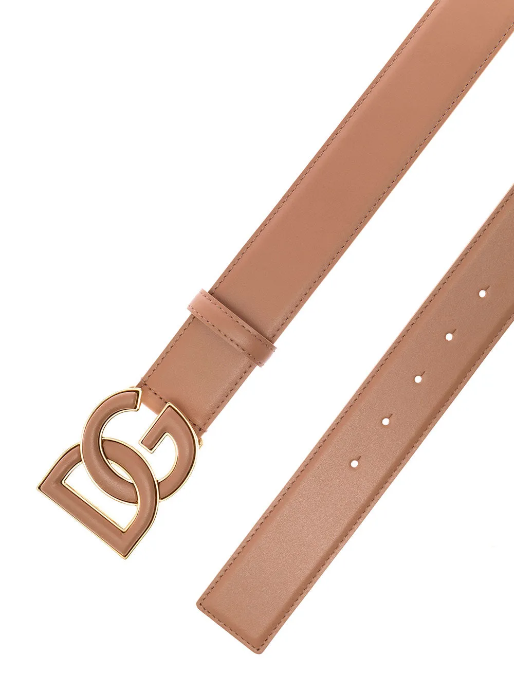 Dolce & Gabbana DG Logo Plaque Buckle Belt