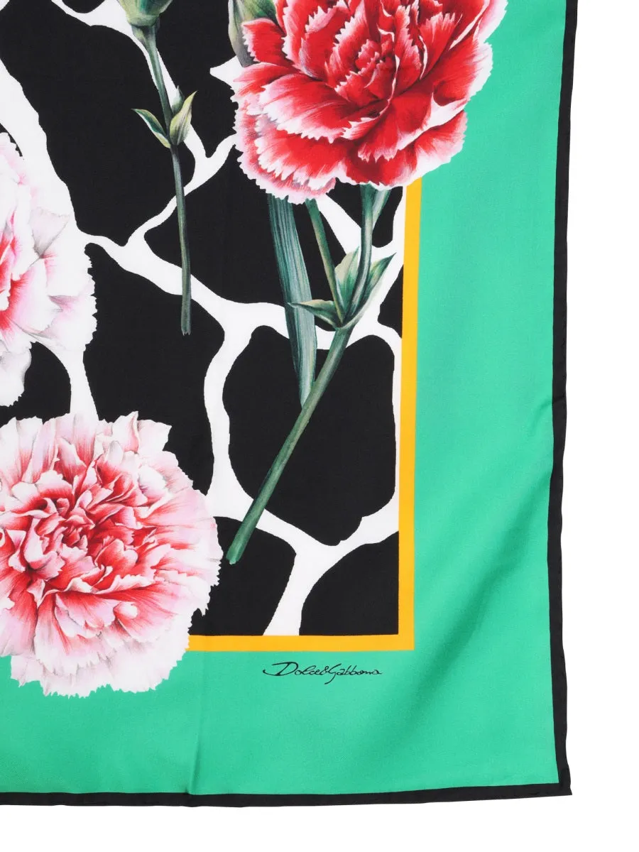 Dolce & Gabbana Floral Printed Scarf