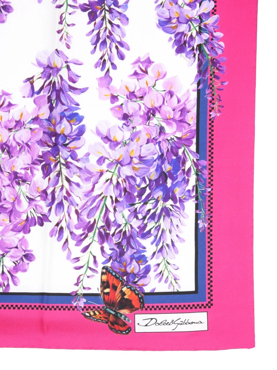 Dolce & Gabbana Floral Printed Square Scarf