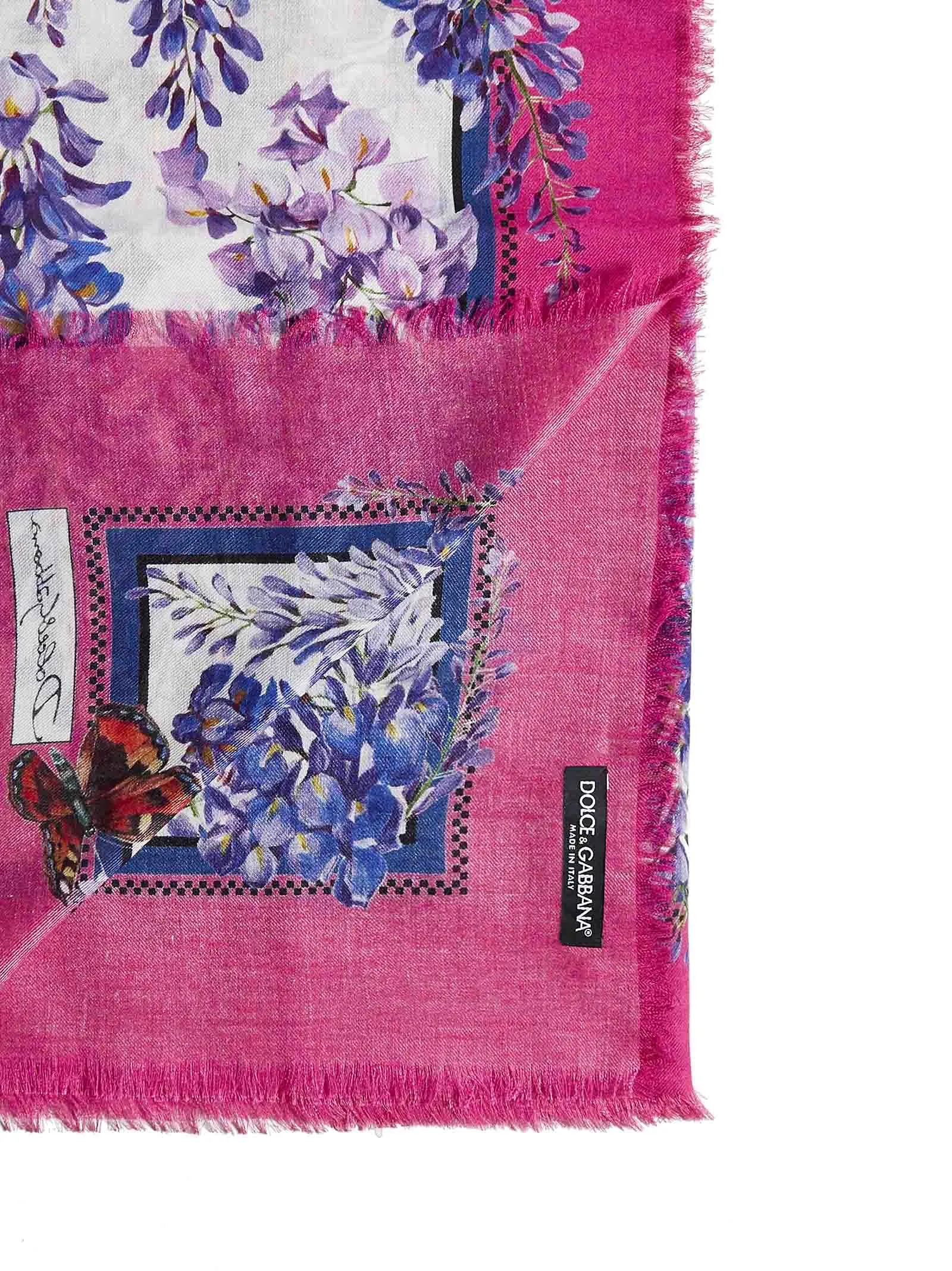 Dolce & Gabbana Large Wisteria-Printed Scarf