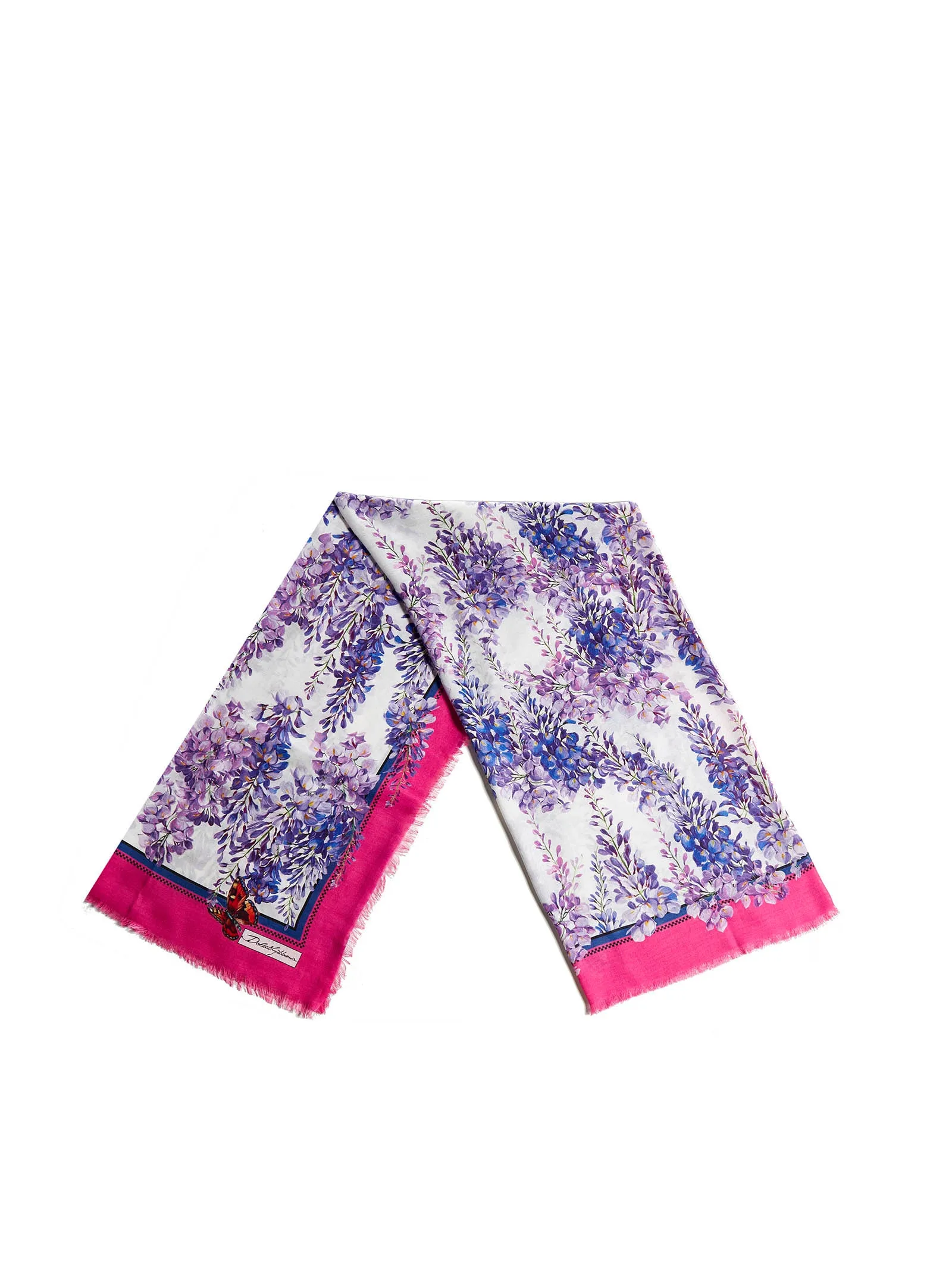 Dolce & Gabbana Large Wisteria-Printed Scarf