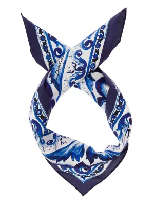 Dolce & Gabbana Majolica Print Scarf