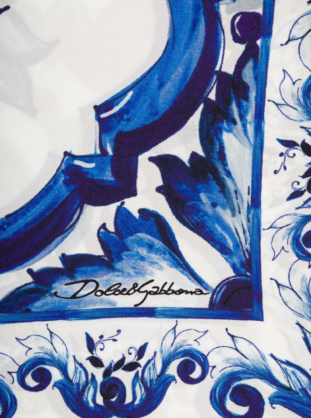 Dolce & Gabbana Majolica Print Scarf