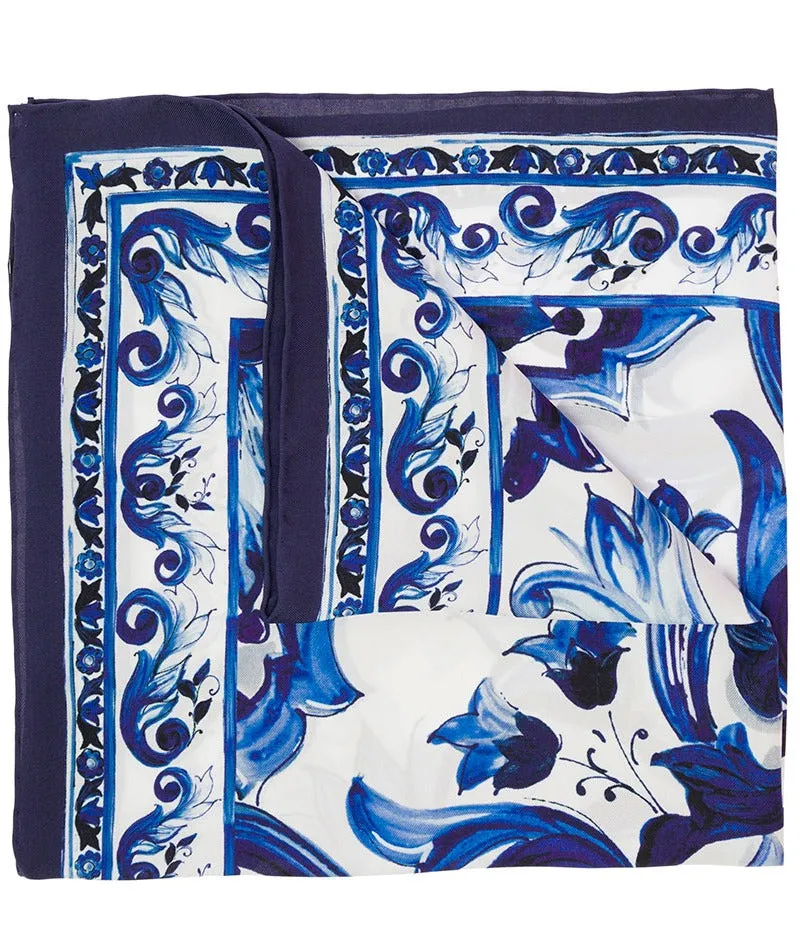 Dolce & Gabbana Majolica Print Scarf