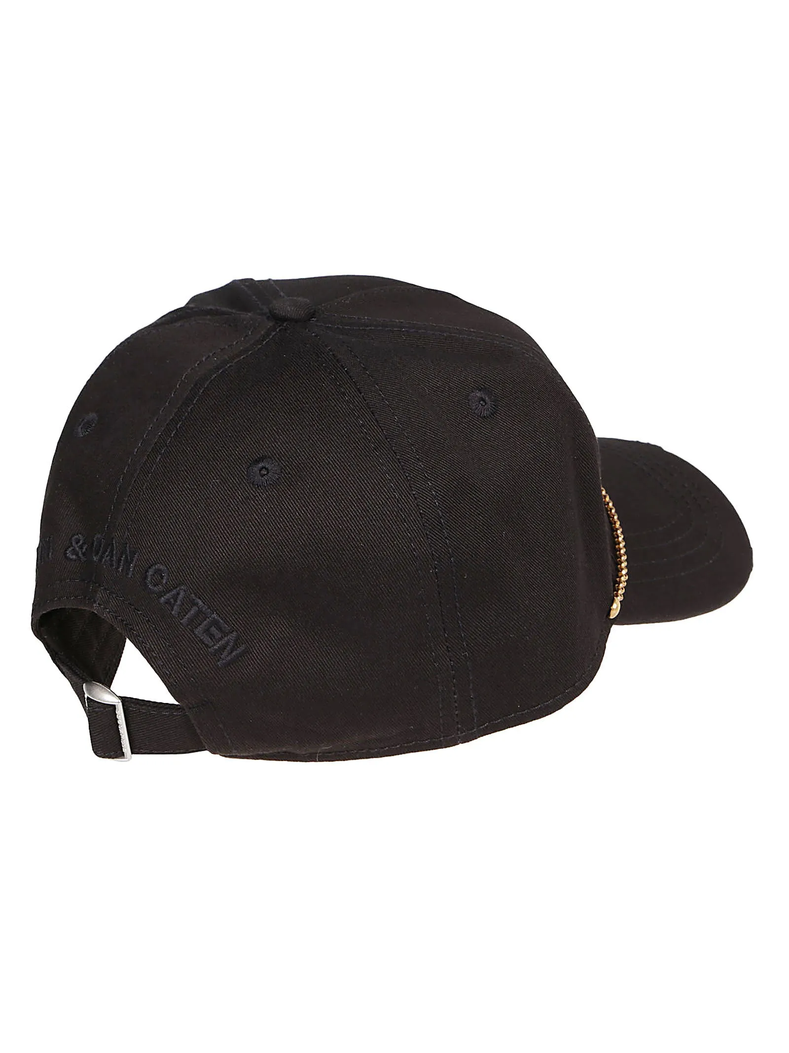 Dsquared2 Distressed Logo Chain Baseball Cap