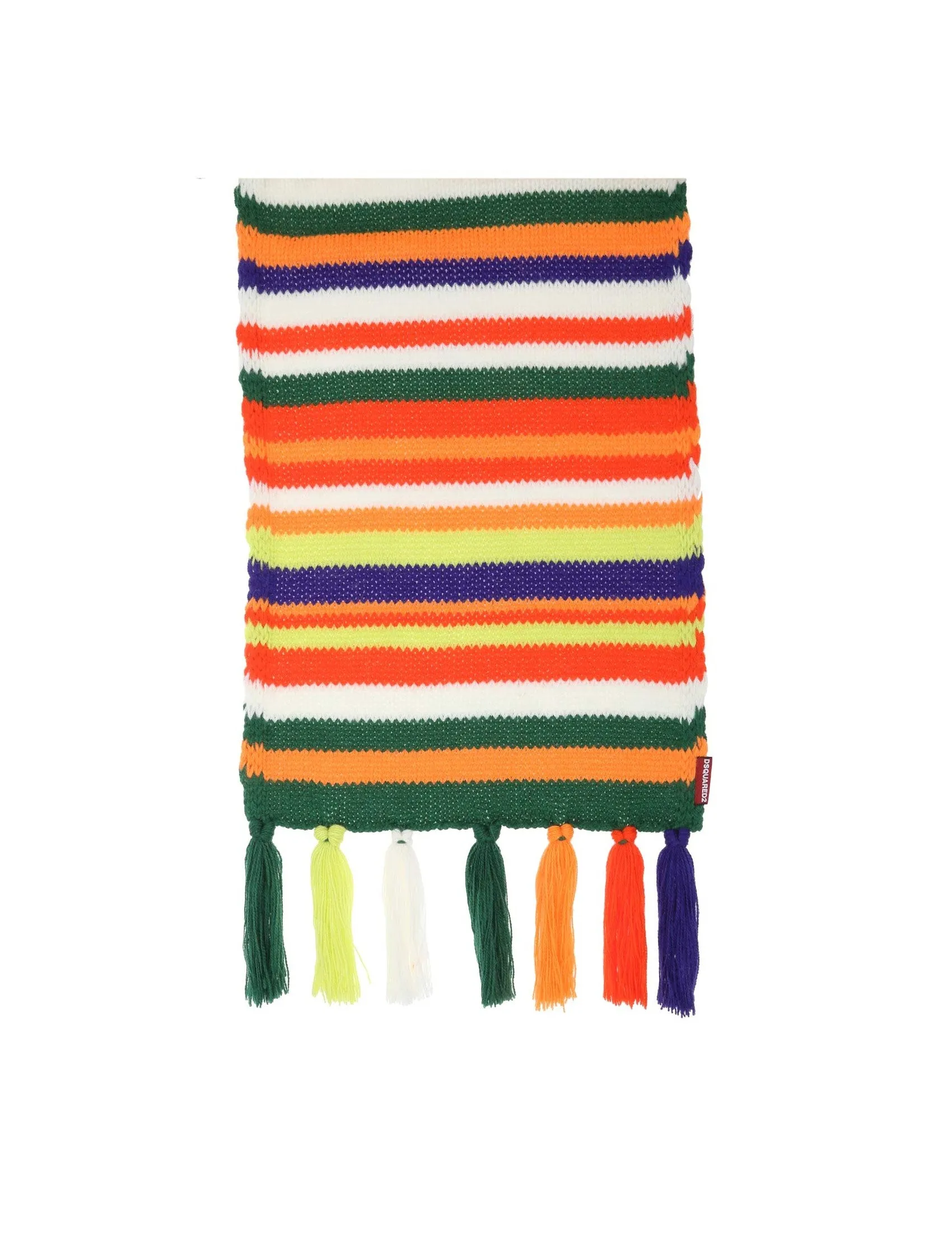 Dsquared2 Tassel-Detailed Knitted Scarf