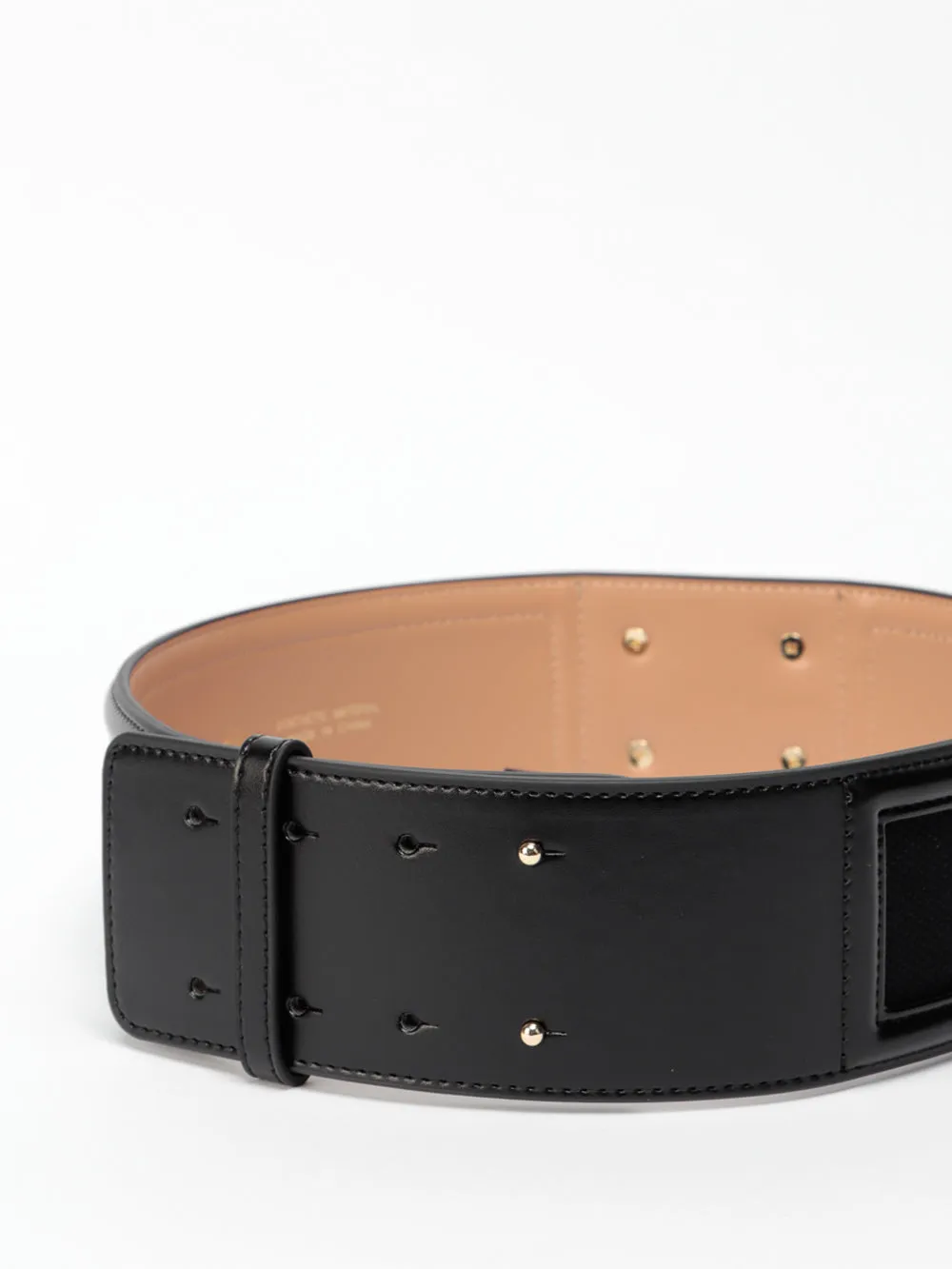 Elisabetta Franchi Logo Detailed Buckle Belt
