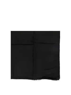 Elisabetta Franchi Logo Fringed Jacquard Scarf
