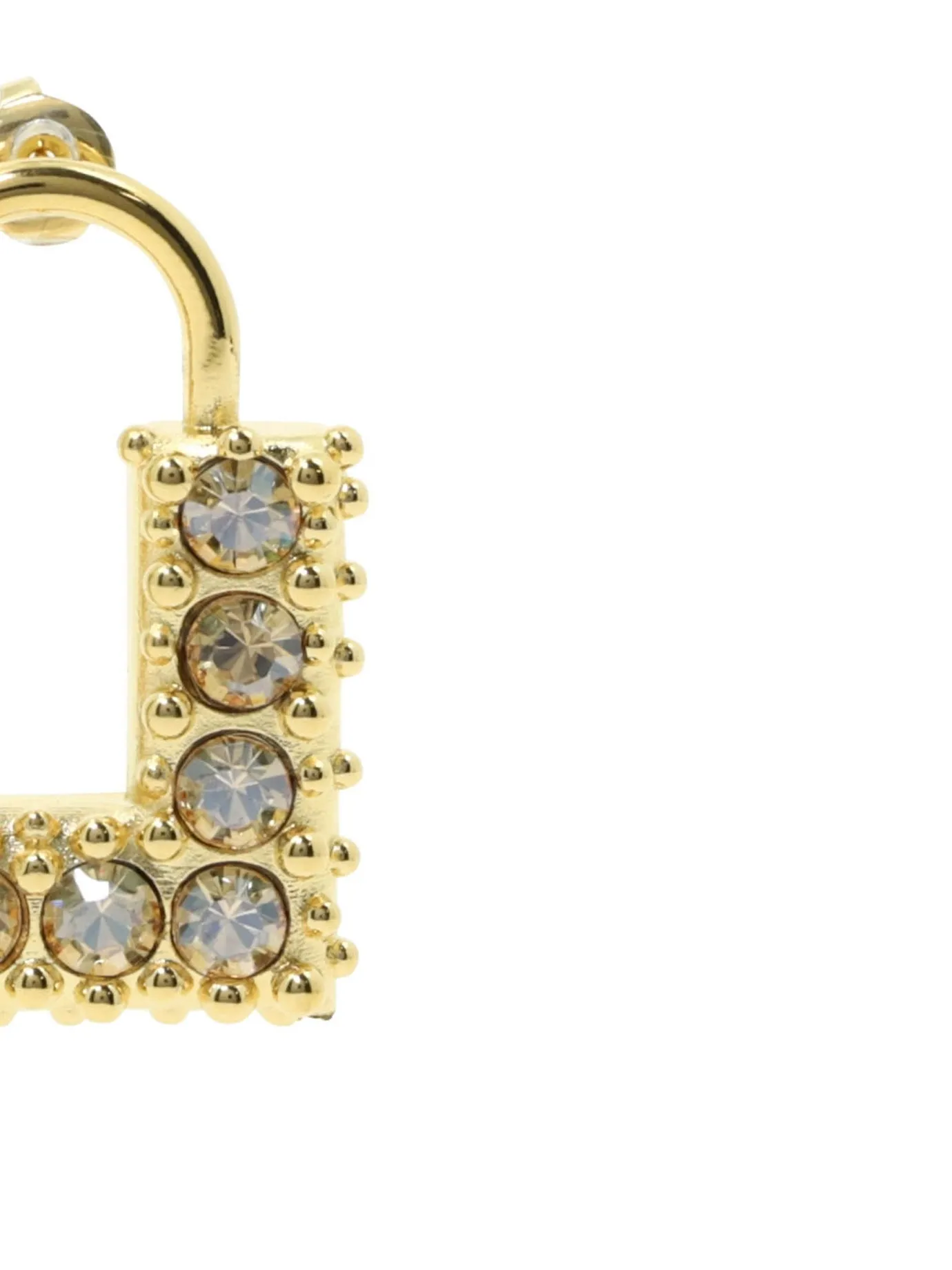 Elisabetta Franchi Padlock Pendant Earrings