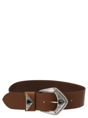 Etro Engraved Western Buckle Belt