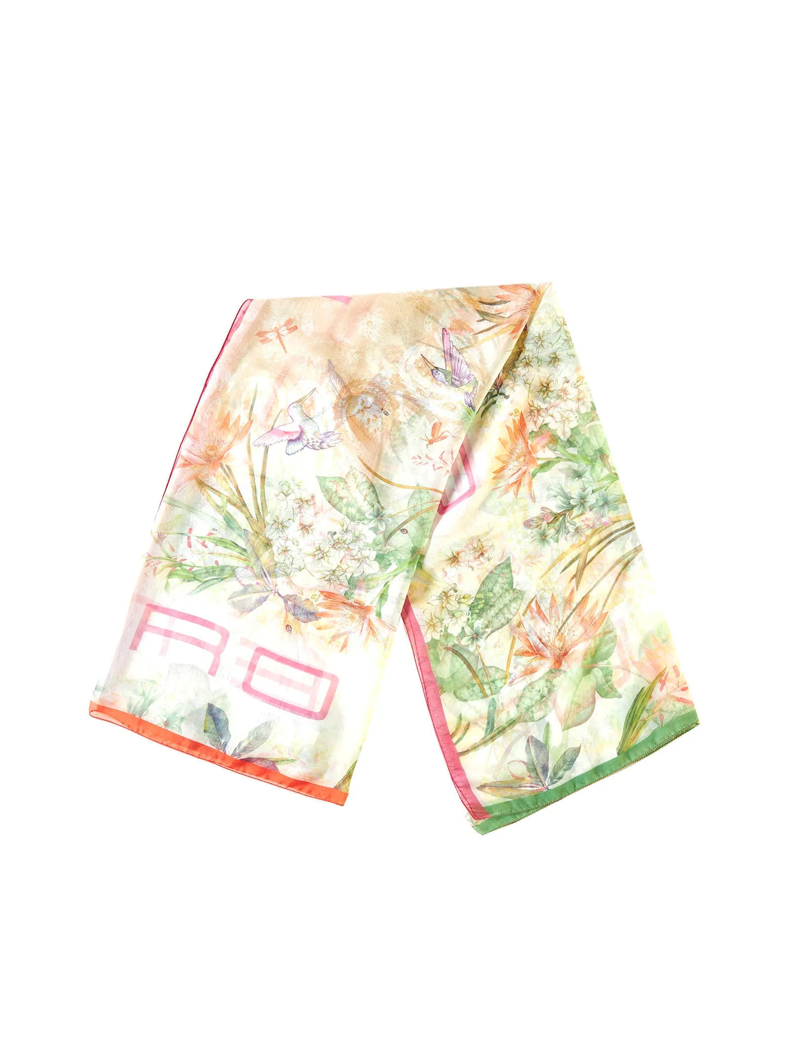 Etro Logo Detailed Pattern Print Scarf