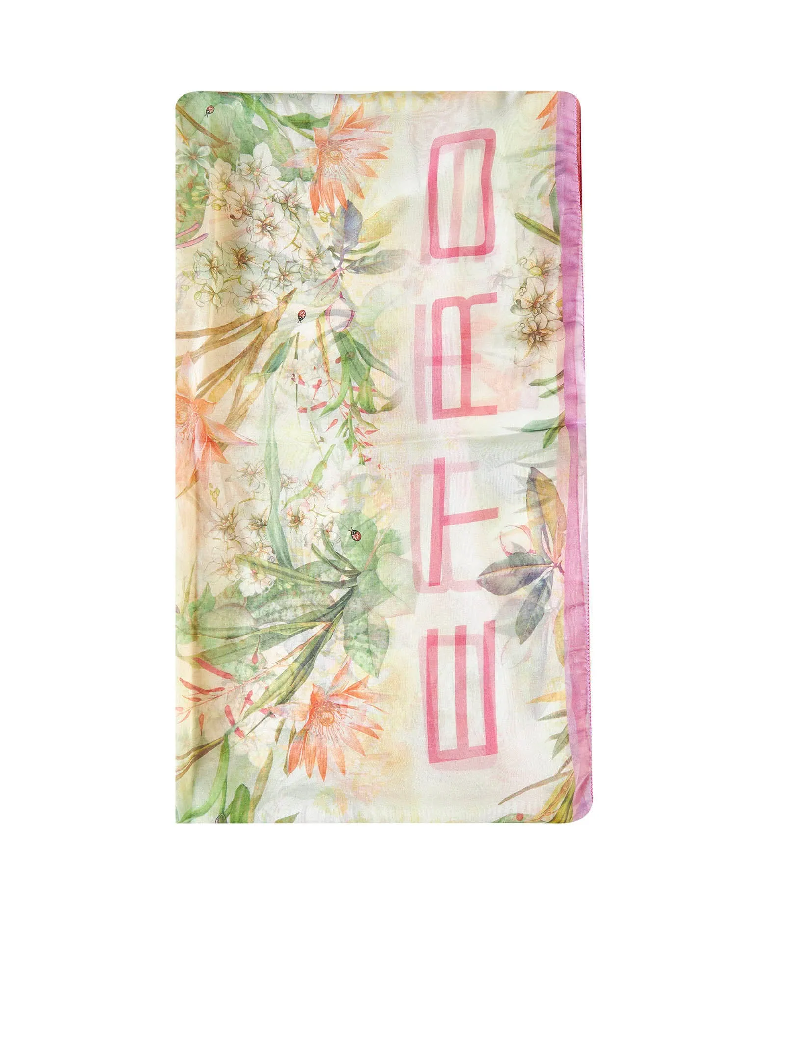 Etro Logo Detailed Pattern Print Scarf
