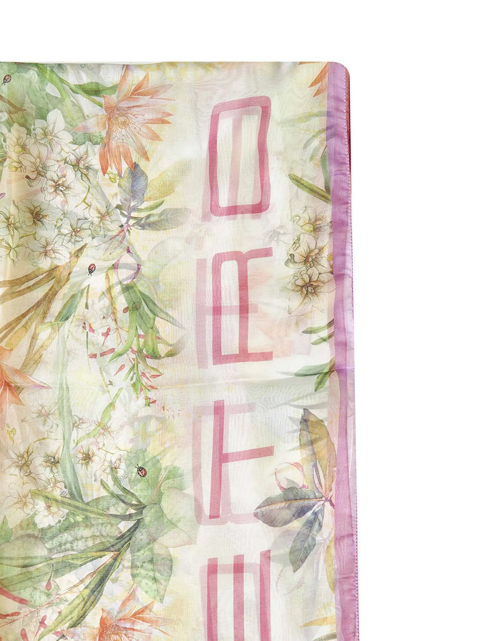 Etro Logo Detailed Pattern Print Scarf