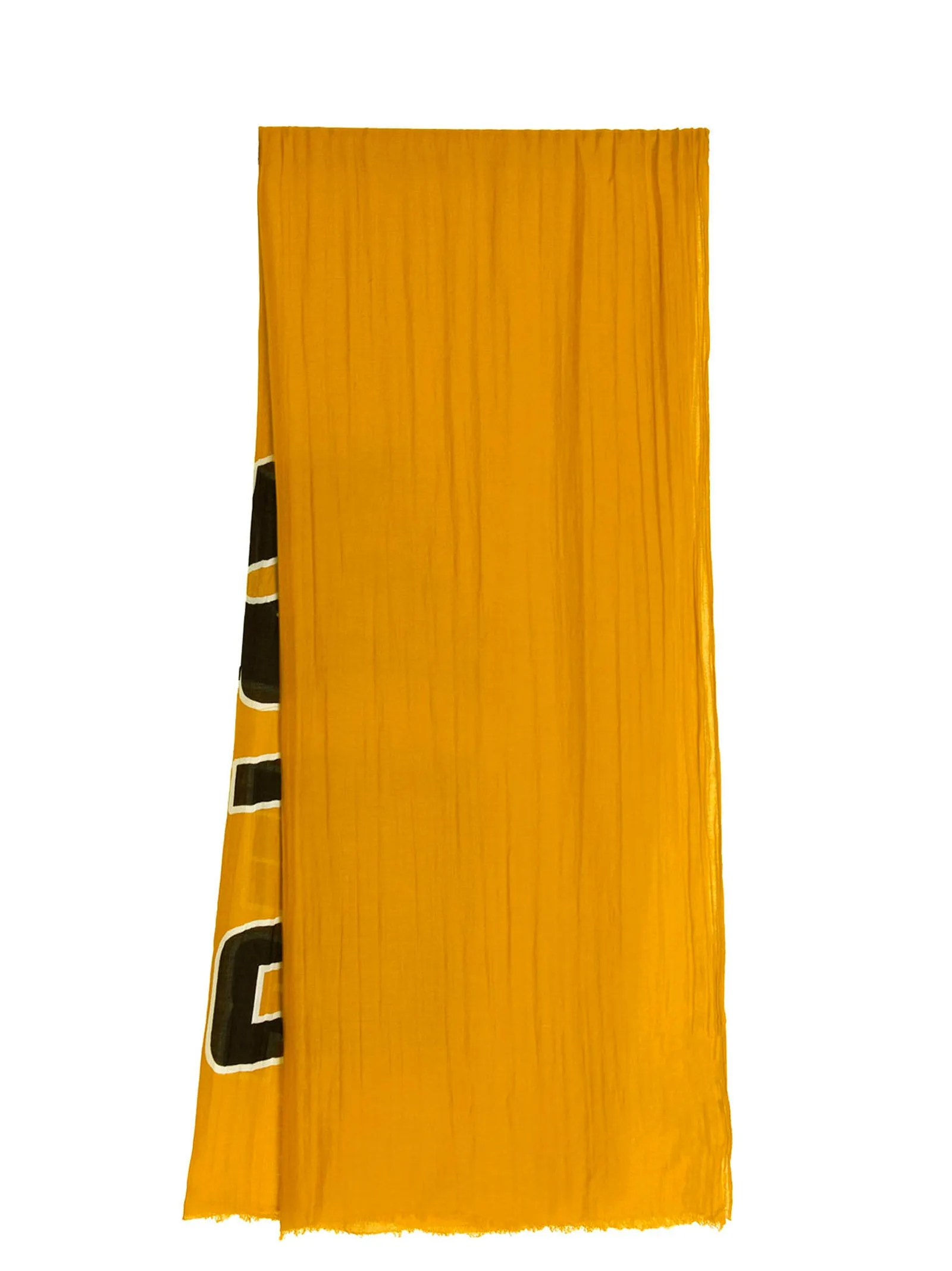 Etro Logo Print Frayed Edge Scarf