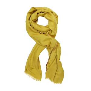 Etro Logo Tape Fringed Scarf